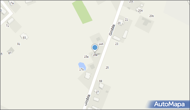 Grobla, Grobla, 16a, mapa Grobla