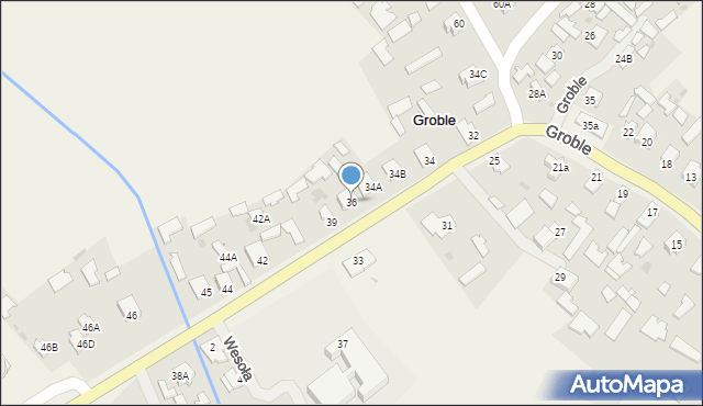 Groble, Groble, 36, mapa Groble