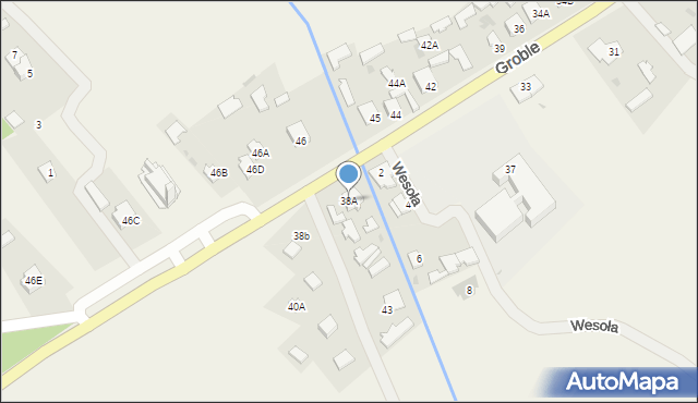 Groble, Groble, 38A, mapa Groble