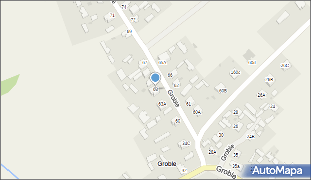 Groble, Groble, 63, mapa Groble