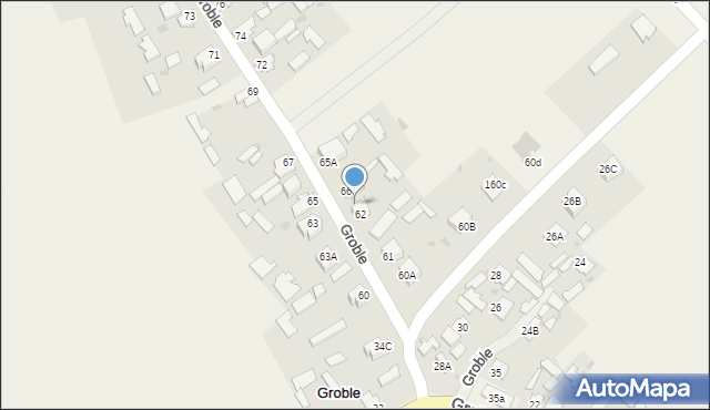Groble, Groble, 64, mapa Groble