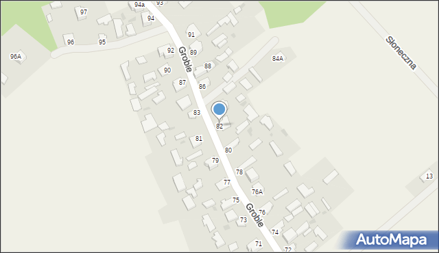Groble, Groble, 82, mapa Groble