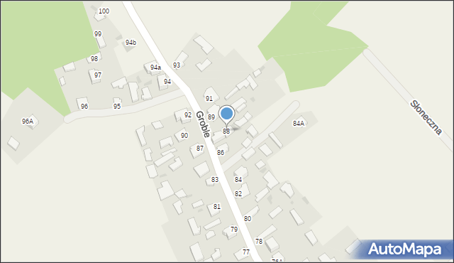 Groble, Groble, 88, mapa Groble