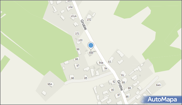 Groble, Groble, 94b, mapa Groble