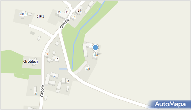 Groble, Groble, 12a, mapa Groble