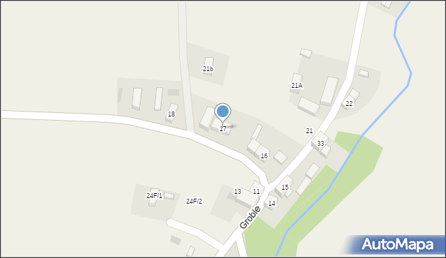 Groble, Groble, 17, mapa Groble