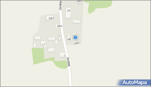 Groble, Groble, 24A, mapa Groble