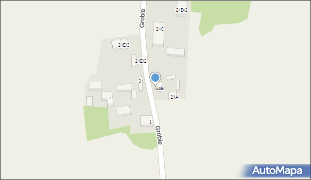 Groble, Groble, 24B/3, mapa Groble
