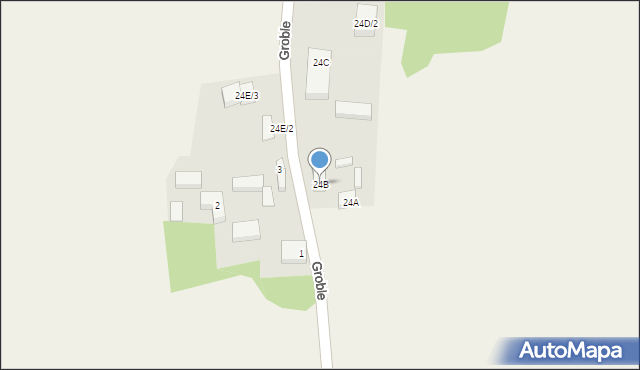 Groble, Groble, 24B, mapa Groble