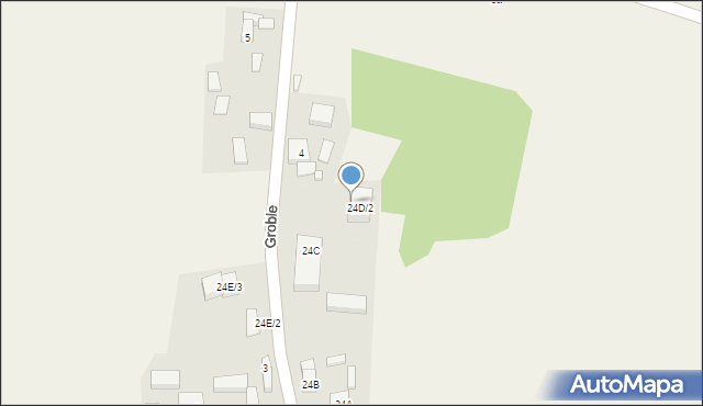 Groble, Groble, 24D/3, mapa Groble