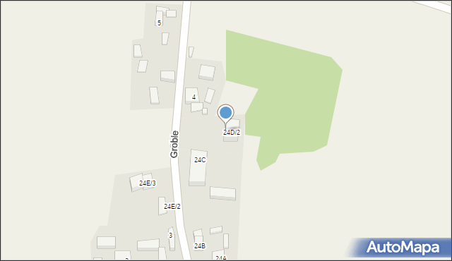 Groble, Groble, 24D/5, mapa Groble
