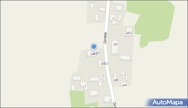 Groble, Groble, 24E/3, mapa Groble