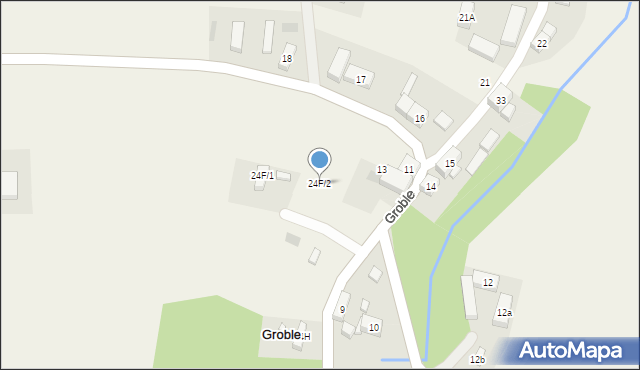 Groble, Groble, 24F/2, mapa Groble