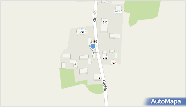 Groble, Groble, 3, mapa Groble