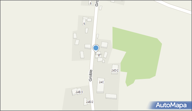 Groble, Groble, 4a, mapa Groble