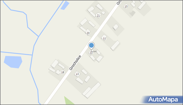 Grocholice, Grocholice, 12, mapa Grocholice
