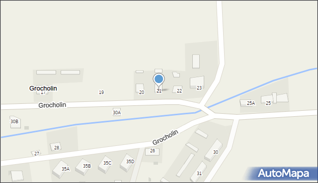 Grocholin, Grocholin, 21, mapa Grocholin