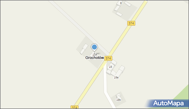 Grochotów, Grochotów, 10A, mapa Grochotów