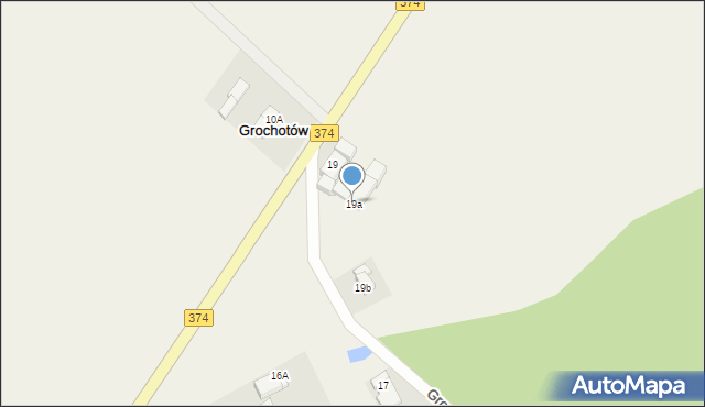 Grochotów, Grochotów, 19a, mapa Grochotów