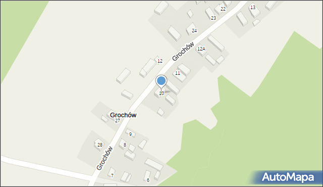 Grochów, Grochów, 10, mapa Grochów