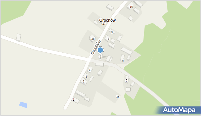 Grochów, Grochów, 7, mapa Grochów