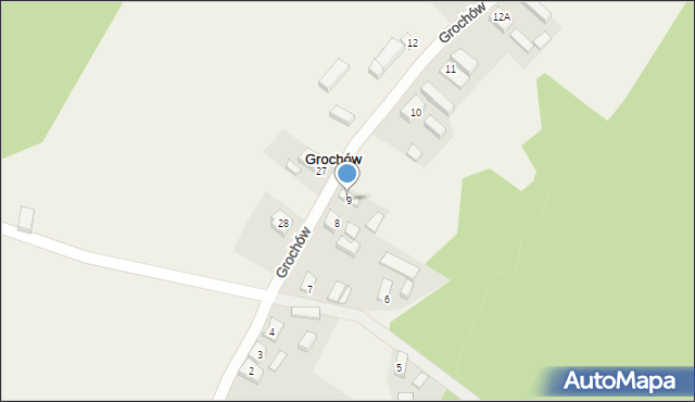 Grochów, Grochów, 9, mapa Grochów