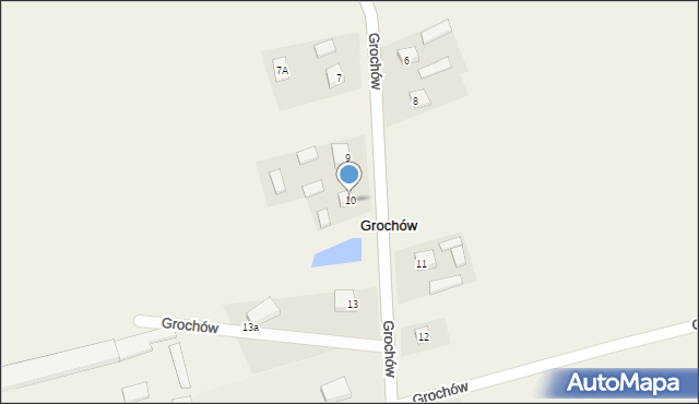 Grochów, Grochów, 10, mapa Grochów