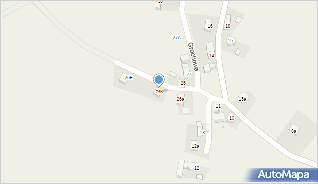 Grochowa, Grochowa, 26b, mapa Grochowa