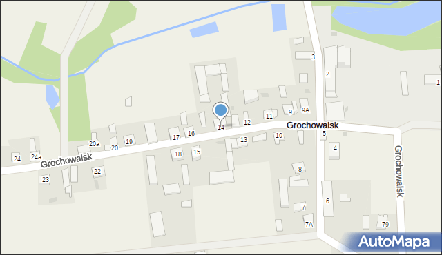 Grochowalsk, Grochowalsk, 14, mapa Grochowalsk