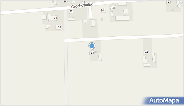 Grochowalsk, Grochowalsk, 43, mapa Grochowalsk