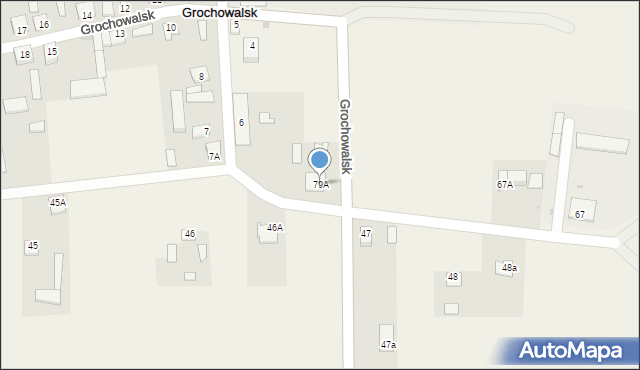Grochowalsk, Grochowalsk, 79A, mapa Grochowalsk