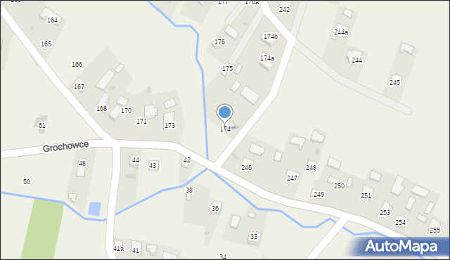 Grochowce, Grochowce, 174, mapa Grochowce