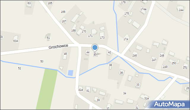 Grochowce, Grochowce, 43, mapa Grochowce