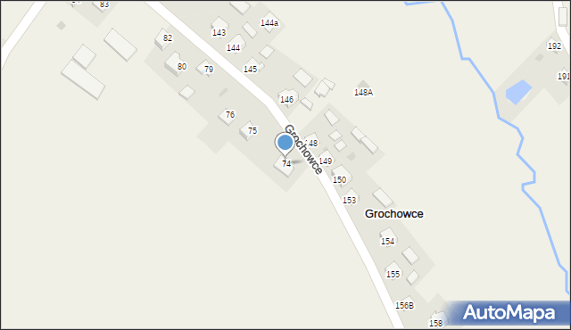 Grochowce, Grochowce, 74, mapa Grochowce