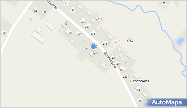 Grochowce, Grochowce, 75, mapa Grochowce