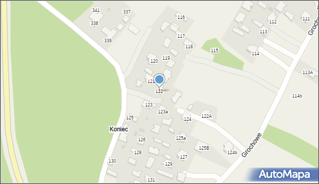 Grochowe, Grochowe, 122, mapa Grochowe