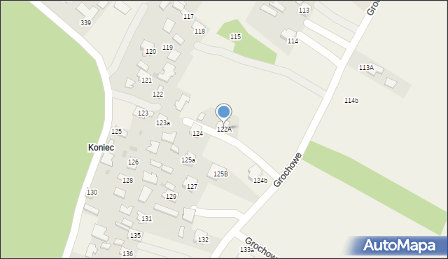 Grochowe, Grochowe, 122A, mapa Grochowe