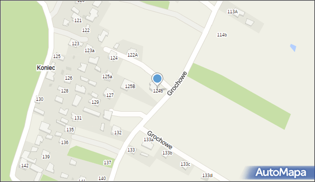 Grochowe, Grochowe, 124b, mapa Grochowe