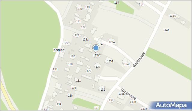 Grochowe, Grochowe, 125a, mapa Grochowe