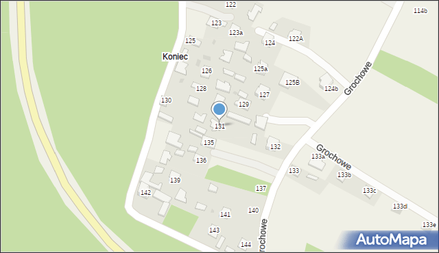 Grochowe, Grochowe, 131, mapa Grochowe