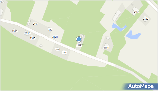 Grochowe, Grochowe, 259R, mapa Grochowe