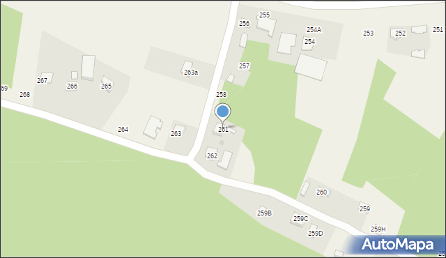 Grochowe, Grochowe, 261, mapa Grochowe