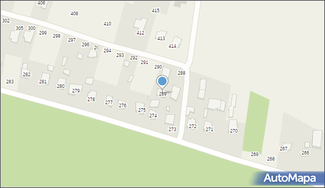 Grochowe, Grochowe, 289, mapa Grochowe