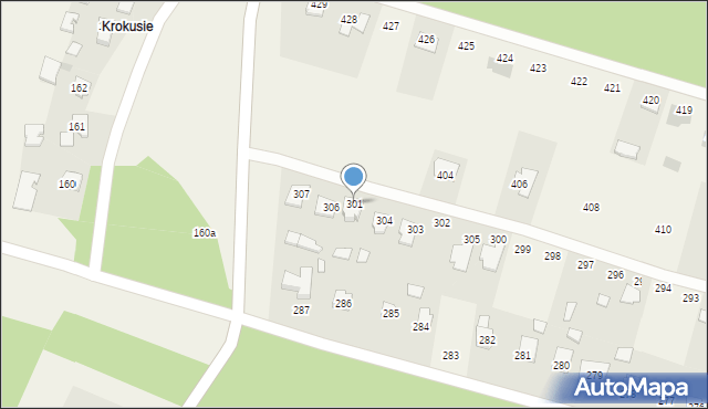 Grochowe, Grochowe, 301, mapa Grochowe