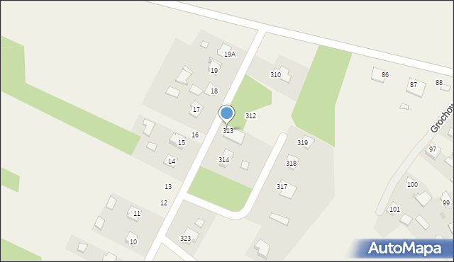 Grochowe, Grochowe, 313, mapa Grochowe