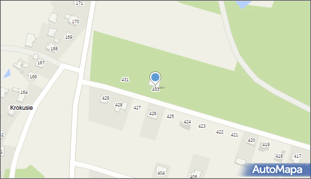 Grochowe, Grochowe, 433, mapa Grochowe