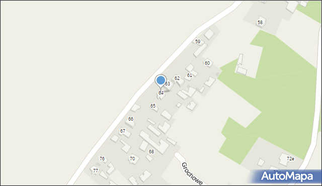 Grochowe, Grochowe, 64, mapa Grochowe