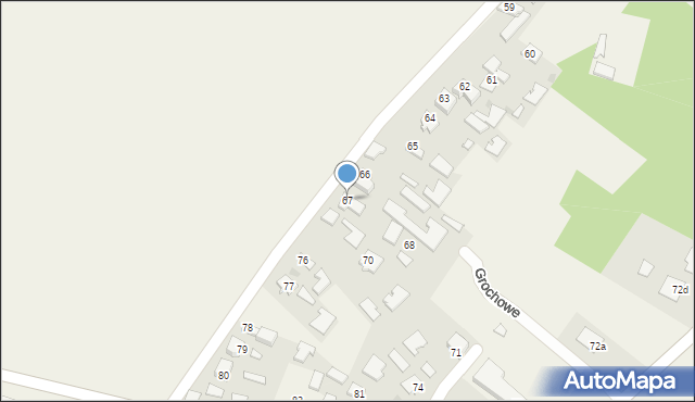 Grochowe, Grochowe, 67, mapa Grochowe