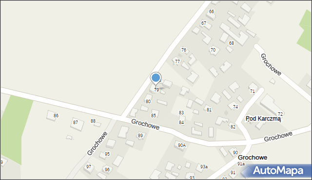 Grochowe, Grochowe, 79, mapa Grochowe