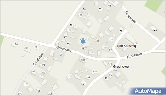 Grochowe, Grochowe, 84, mapa Grochowe